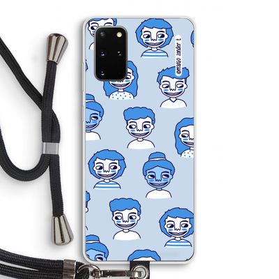 Gezichtjes: Samsung Galaxy S20 Plus Transparant Hoesje met koord