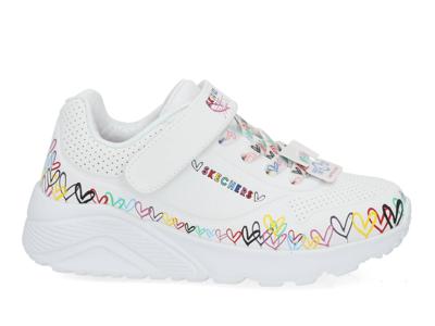 Skechers Uno Lite heart WMLT Wit maat 27