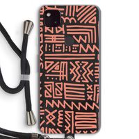 Marrakech Pink: Pixel 4a 5G Transparant Hoesje met koord
