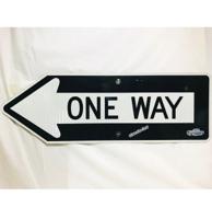 One Way Straatbord - Origineel - Large (1)
