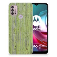 Motorola Moto G30 | G10 | Bumper Hoesje | Green Wood