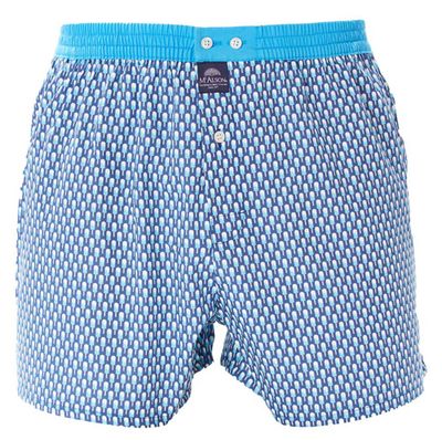 McAlson Boxer met binnenbroek ijsjes blauw