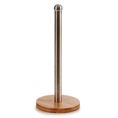 Bamboe houten keukenrolhouder rond 15 x 33 cm