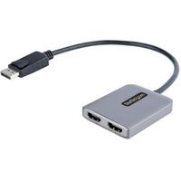StarTech.com Displayport MST HUB, DP naar Dual HDMI 4K 60Hz, DisplayPort Multi Monitor Adapter met 3 - thumbnail