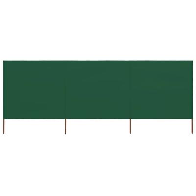 VidaXL Windscherm 3-panelen 400x80 cm stof groen