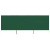 VidaXL Windscherm 3-panelen 400x80 cm stof groen