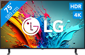 LG QNED 75QNED85T6C tv 190,5 cm (75") 4K Ultra HD Smart TV Wifi Blauw