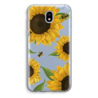 Sunflower and bees: Samsung Galaxy J5 (2017) Transparant Hoesje