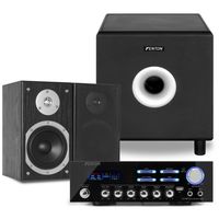 Fenton 2.1 hifi stereo set met Bluetooth en 8" subwoofer - thumbnail