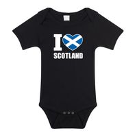 I love Scotland baby rompertje zwart Schotland jongen/meisje I love Scotland baby rompertje zwart Schotland jongen/meisje