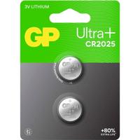 GP Knoopcel CR2025 3 V 2 stuk(s) 160 mAh Li-MnO2 GP Ultra Plus Batterie Lithium Knopfzelle CR2025 2 Stück