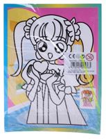 LG Imports kraskaart staartjes 17 x 13 cm papier 2 delig - thumbnail