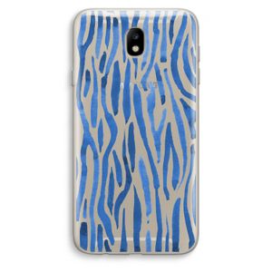 Blauwe nerven: Samsung Galaxy J7 (2017) Transparant Hoesje