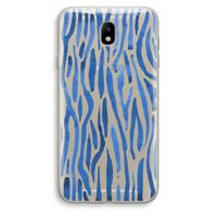 Blauwe nerven: Samsung Galaxy J7 (2017) Transparant Hoesje