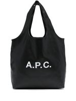 A.P.C. sac cabas Ninon à logo imprimé - Noir - thumbnail