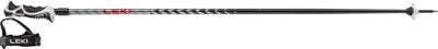Leki Hot Shot S Skistok Eloxal-Black/Anodized-Grey/Bright-Red 115 cm