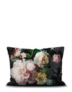 Essenza Essenza Fleur Festive Kussensloop 60x70 Blooming black