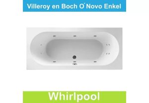 Ligbad Villeroy & Boch O.novo 180x80 cm Balboa Whirlpool systeem Enkel Villeroy en Boch