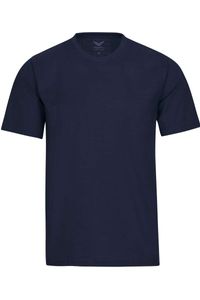 TRIGEMA Comfort Fit T-Shirt ronde hals Marine, Effen