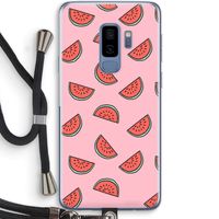 Watermeloen: Samsung Galaxy S9 Plus Transparant Hoesje met koord