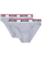 Moschino lot de slips à bande logo - Gris - thumbnail