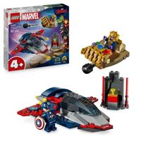 LEGO | Marvel 76319 Captain America vs. Thanos - Vliegtuigspeelgoed voor kinderen vanaf 4 jaar
