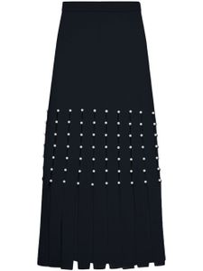 Simkhai jupe mi-longue Katarina à détail de perles - Noir