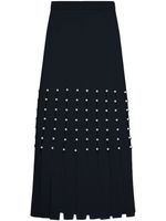 Simkhai jupe mi-longue Katarina à détail de perles - Noir