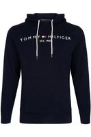 Tommy Hilfiger Regular Fit Hooded Sweatshirt nachtblauw, Effen