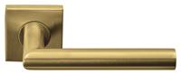Formani deurkruk Basics LB2-19BSQ geveerd op vierkant rozet - PVD goud