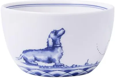 Heinen Delfts Blauw dipschaaltje keramiek teckel nhaan 9.5x5.5cm delfts blauw