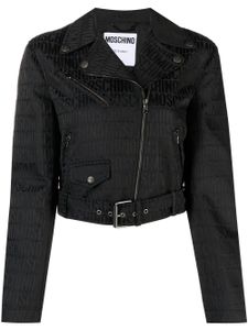 Moschino veste courte à fermeture zippée - Noir