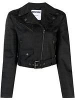Moschino veste courte à fermeture zippée - Noir