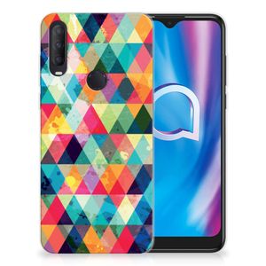 Alcatel 1S (2020) TPU bumper Geruit