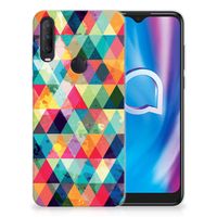 Alcatel 1S (2020) TPU bumper Geruit - thumbnail