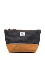 Ralph Lauren RRL trousse de toilette bicolore à patch logo - Bleu