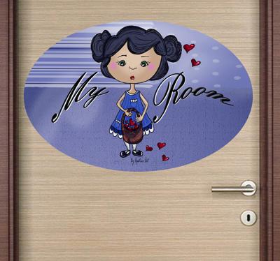 Mijn kamer meisjes sticker