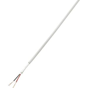 TRU COMPONENTS 1567173 Alarmkabel LiYY 2 x 0.14 mm² Wit 50 m