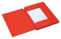 Dossiermap Secolor A4 3 kleppen 225gr rood - thumbnail