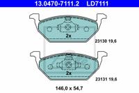 Remmenset, remschijf ATE, Remschijftype: Geventileerd: , Inbouwplaats: Vooras, u.a. für Audi, Skoda, VW