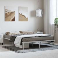 Bedframe metaal wit 150x200 cm