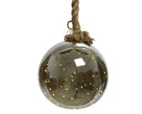 Micro LED bal touw op batterij dia 20x80 cm 40L warm wit Kerst Lumineo - Lumineo