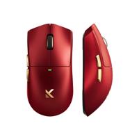 MCHOSE K7 Ultra Lightweight Wireless Gaming Mouse (Rood/goud, RGB, USB / 2.4 GHz, 42.000 DPI)