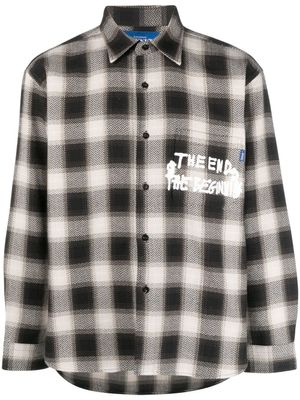 Awake NY chemise à carreaux - Noir