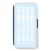 Hotline bling blue: iPhone 12 Pro Max Flip Hoesje