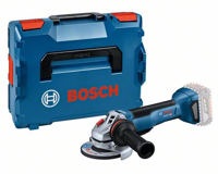 Bosch blauw gws 18v-10 p accu haakse slijper | 125 mm | zonder accu en lader | in l-boxx - 06019j4102
