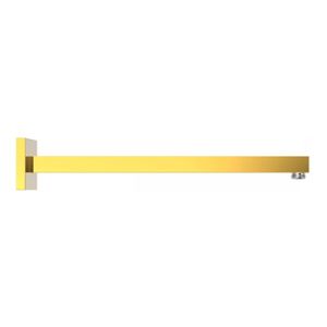 Douchearm Tres Exclusive | 40 cm | Wandmontage | Messing | Vierkant | 24k Goud glans