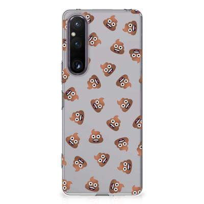 TPU bumper voor Sony Xperia 1 V Poep Emojis TPU bumper voor Sony Xperia 1 V Poep Emojis