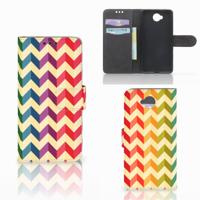 Microsoft Lumia 650 | Telefoon Hoesje | Zigzag Multi Color