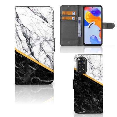 Xiaomi Redmi Note 11 Pro 5G/4G | Bookcase | Marmer Wit Zwart - Origineel Cadeau Man
